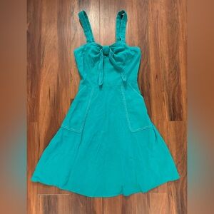 A New Day Green Sleeveless Mini Dress